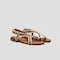 Square-Toe Slingback Toe Ring Sandals (Derorice)