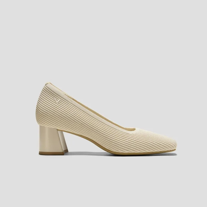 Square-Toe Margot Chunky Heels (Monroe)