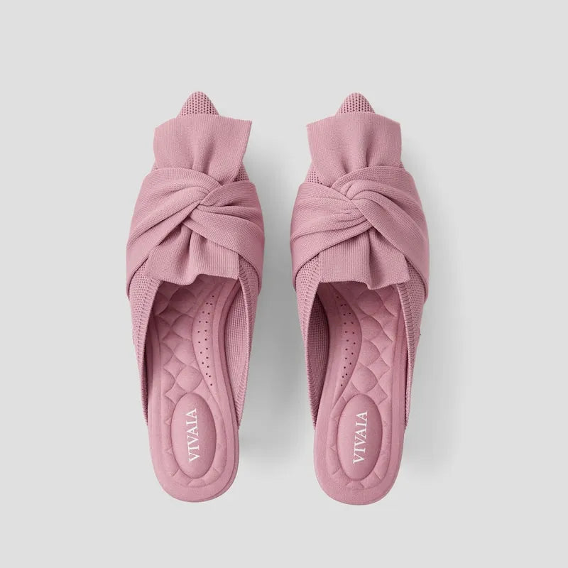 Pointed-Toe Bow Sandals (Samira)