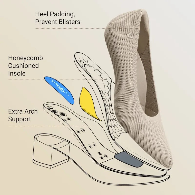 Pointed-Toe Stress FREE Chunky Heels (Georgia)