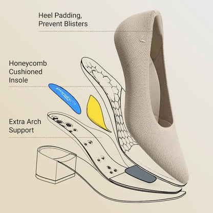 Pointed-Toe Stress FREE Chunky Heels (Georgia)