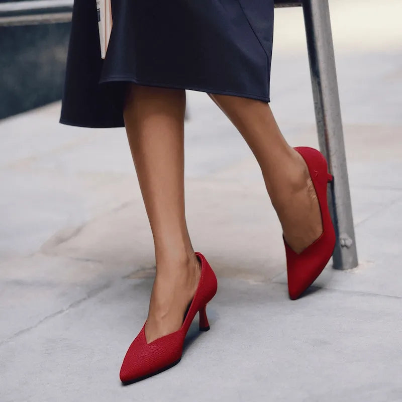 Pointed-Toe Mid Heels (Anna)