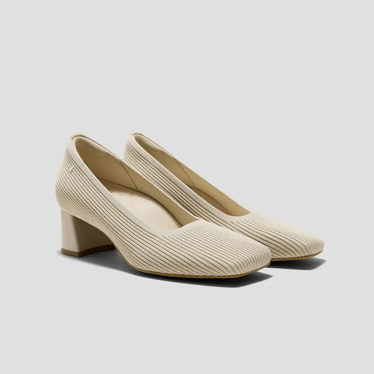 Square-Toe Margot Chunky Heels (Monroe)