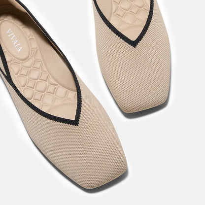 Square-Toe Flats (Maro)