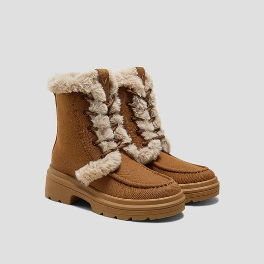 Faux Fur Water-Repellent Lightweight Warm Boots (Terry)