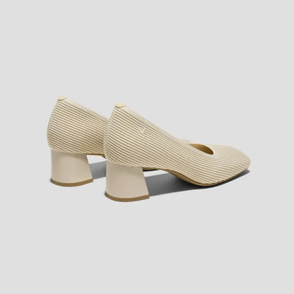 Square-Toe Margot Chunky Heels (Monroe)