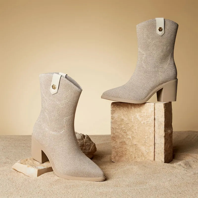 Pointed-Toe Western Ankle Boots (Wesley)