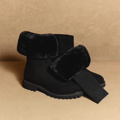 2-in-1 Detachable Wool Ankle Boots