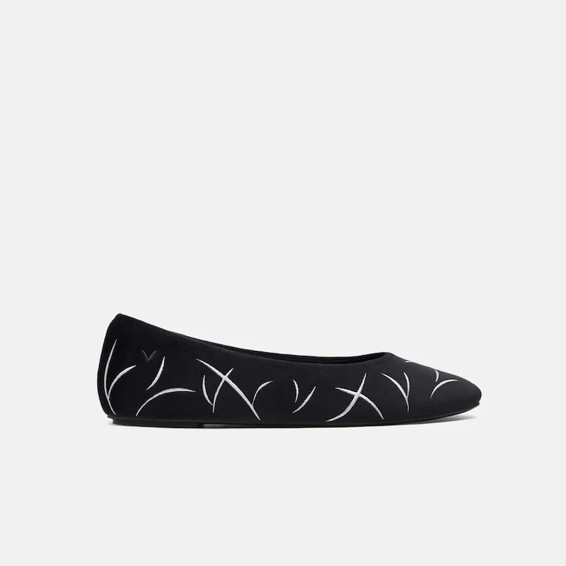 Limited Edition | Mini Square-Toe Velvet Flats (Jazura)
