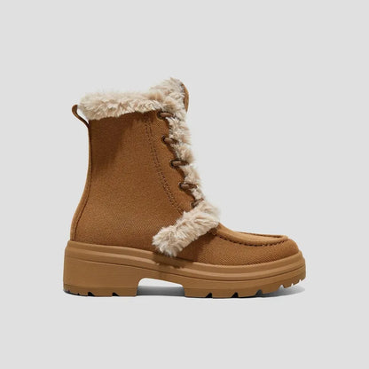 Faux Fur Water-Repellent Lightweight Warm Boots (Terry)