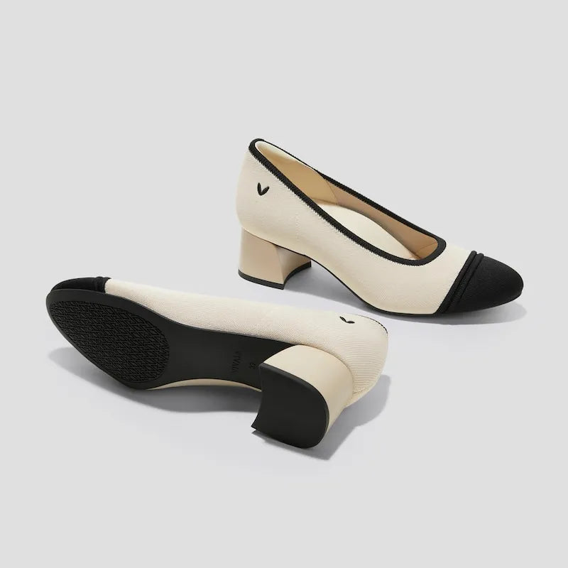 Almond-Toe Stress Free Chunky Heels (Julie Arch Pro)