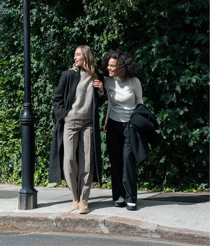 Round-Toe Fuzzy Platform Mules (Tobi)