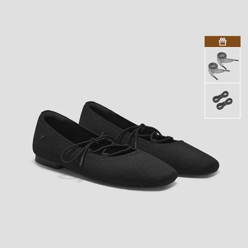 3 Laces Included Square-Toe Lace-Up Mary Janes (Miley)