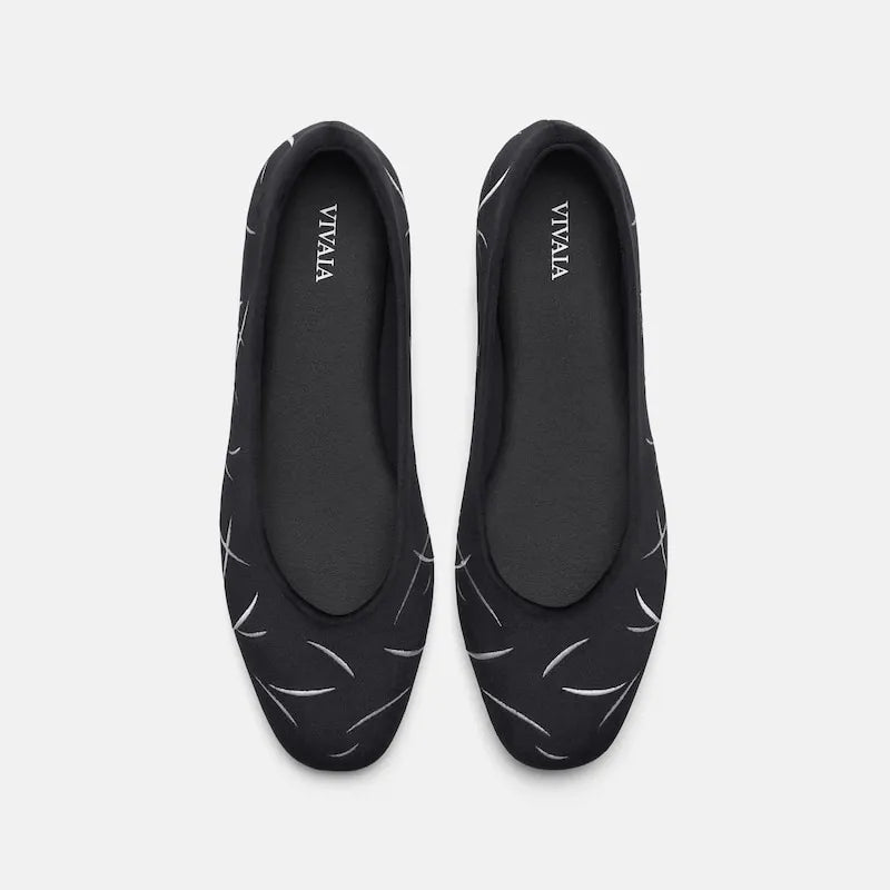 Limited Edition | Mini Square-Toe Velvet Flats (Jazura)