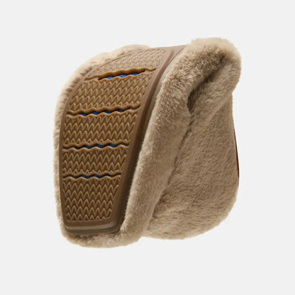 Square-Toe Faux Fur Mary Jane (Moxa)