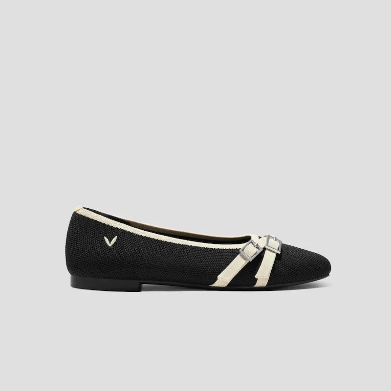Square-Toe Margot Crisscross Flats (Marah)