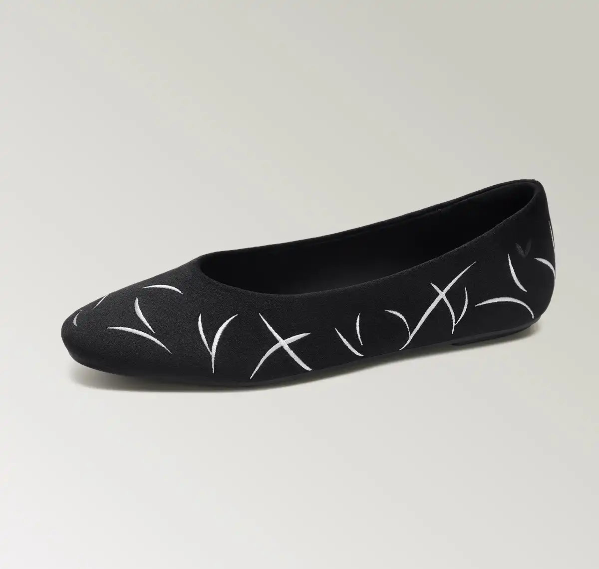 Limited Edition | Mini Square-Toe Velvet Flats (Jazura)