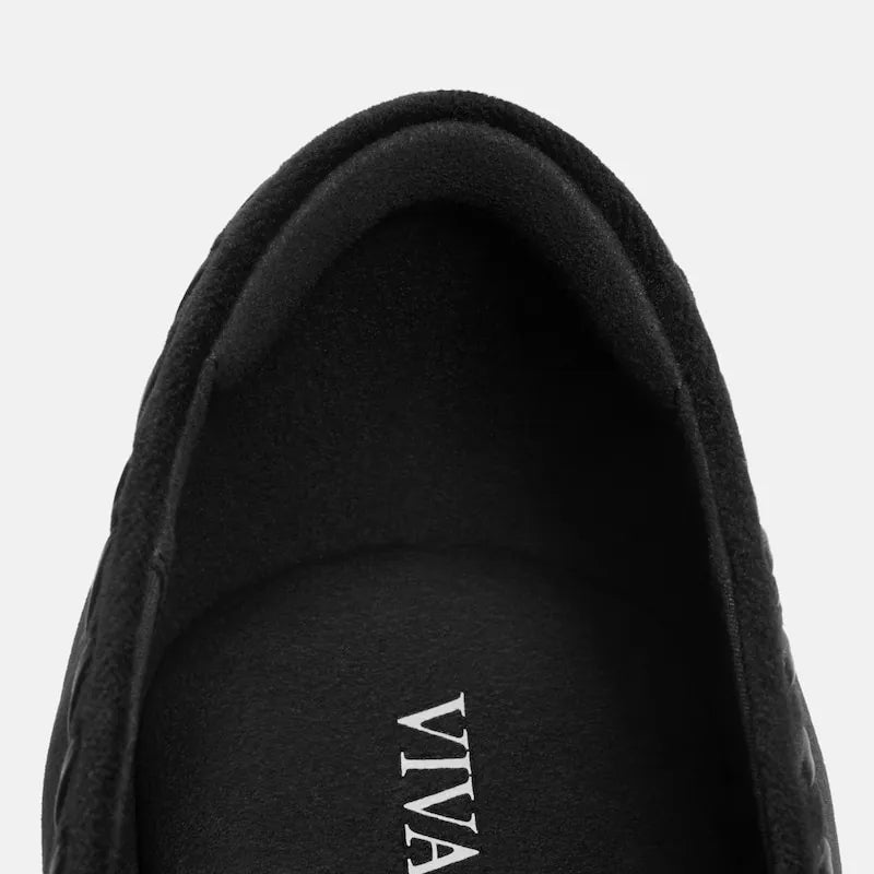 Velvet Whipstitched Ballet Flats (Alasia)