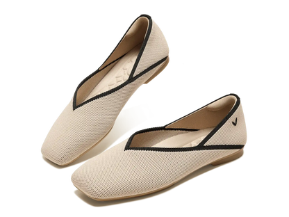 Square-Toe Flats (Maro)