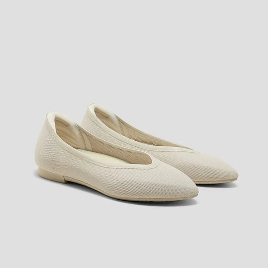 Pointed-Toe Dual-Cushion City Flats (Ecostitch️ Flat Pro)