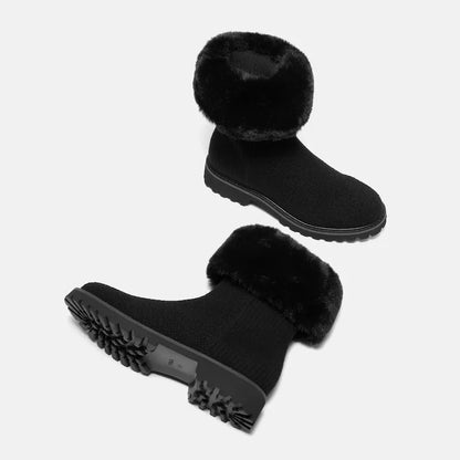 2-in-1 Detachable Wool Ankle Boots