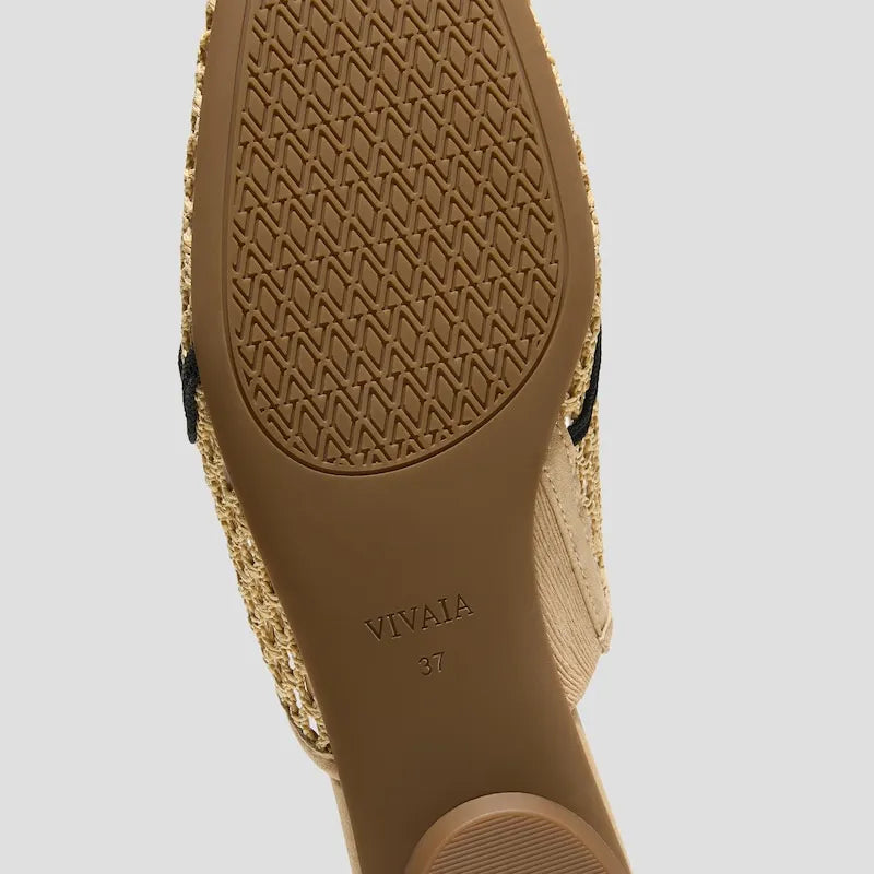 Square-Toe Mesh Sandals (Maura)