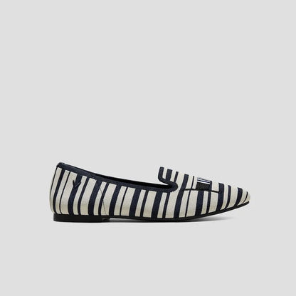 Round-Toe Embroidered Loafers (Audrey)