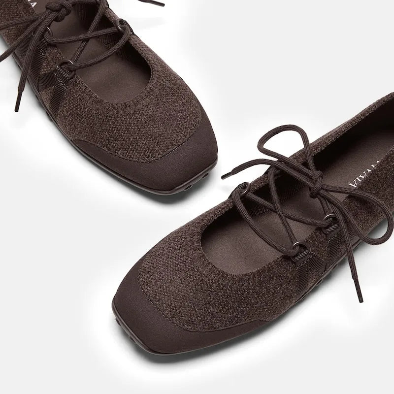 Square-Toe Hybrid Mary Janes (Cecily)
