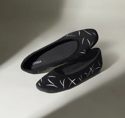 Limited Edition | Mini Square-Toe Velvet Flats (Jazura)