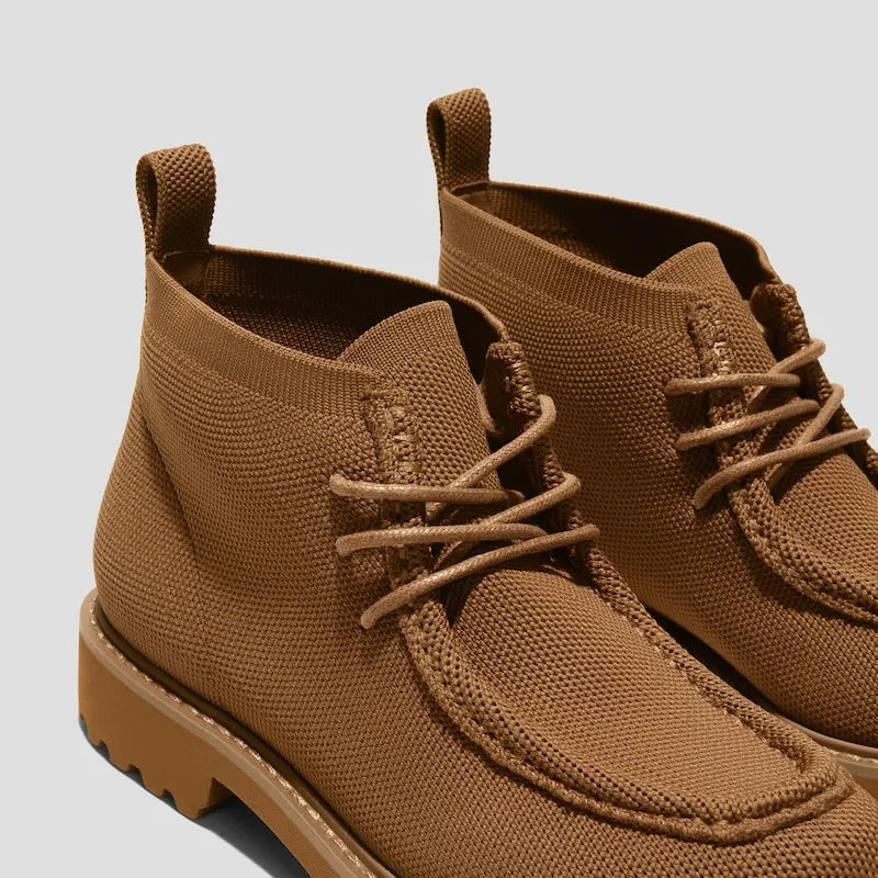 Round-Toe Lug Sole Ankle Boots (Francis)