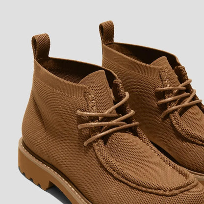 Round-Toe Lug Sole Ankle Boots (Francis)