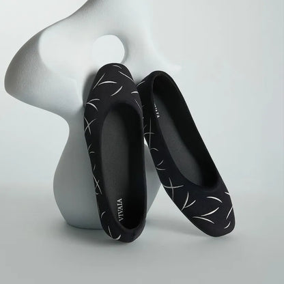 Limited Edition | Mini Square-Toe Velvet Flats (Jazura)