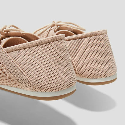 Round-Toe Lace-Up Mesh Sneakers (Yara)