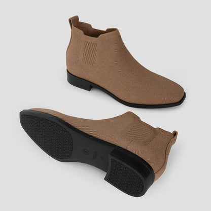 Square-Toe Water-Repellent Ankle Boots (Ryan Pro)