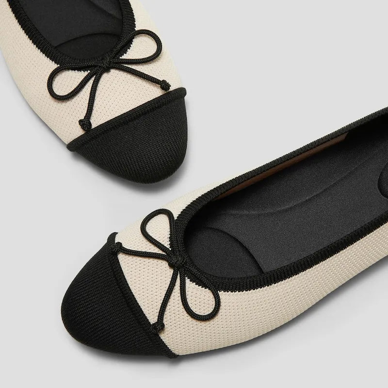 Almond-Toe Bow Flats (Tiana)