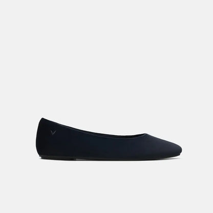 Mini Square-Toe Velvet Flats (Jazura)