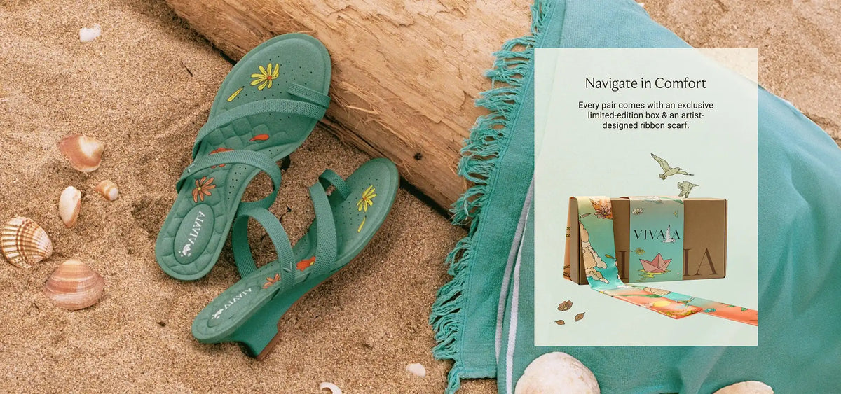 Round-Toe Toe Ring Sandals (Eden)