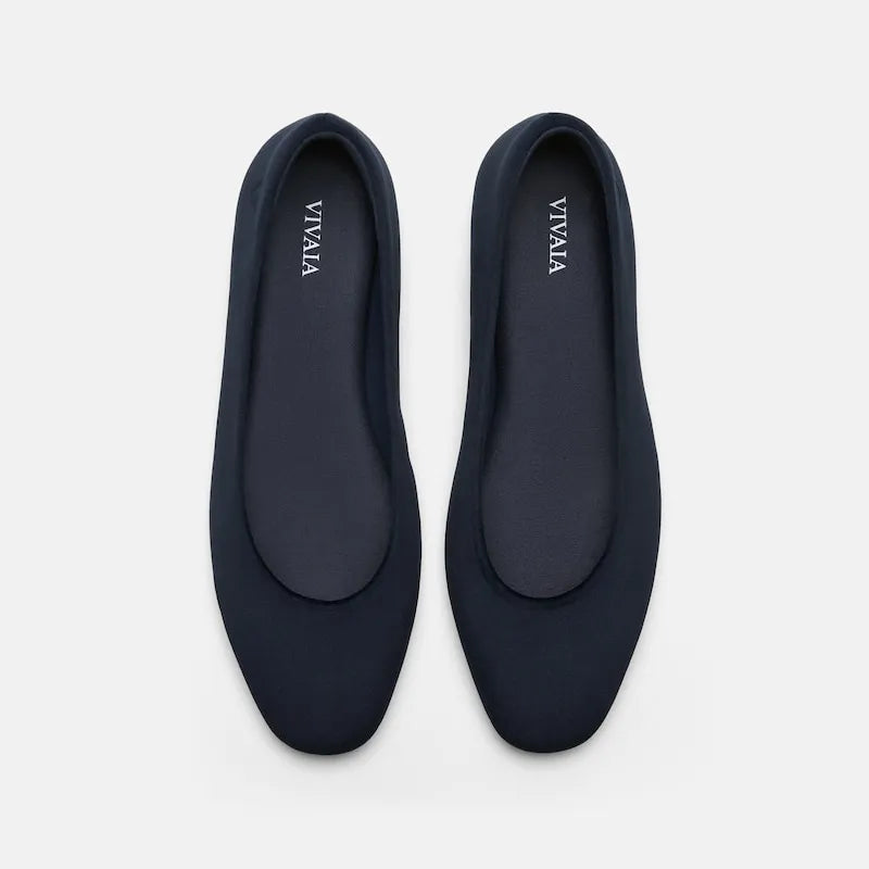 Mini Square-Toe Velvet Flats (Jazura)