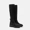 Round-Toe Knee-High Wool Wedge Boots (Eduarda)