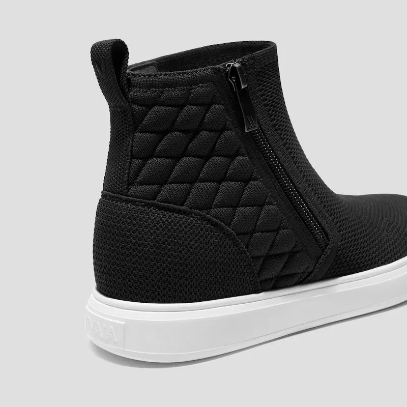 Round-Toe Hidden Wedge Sneakers (Casey)