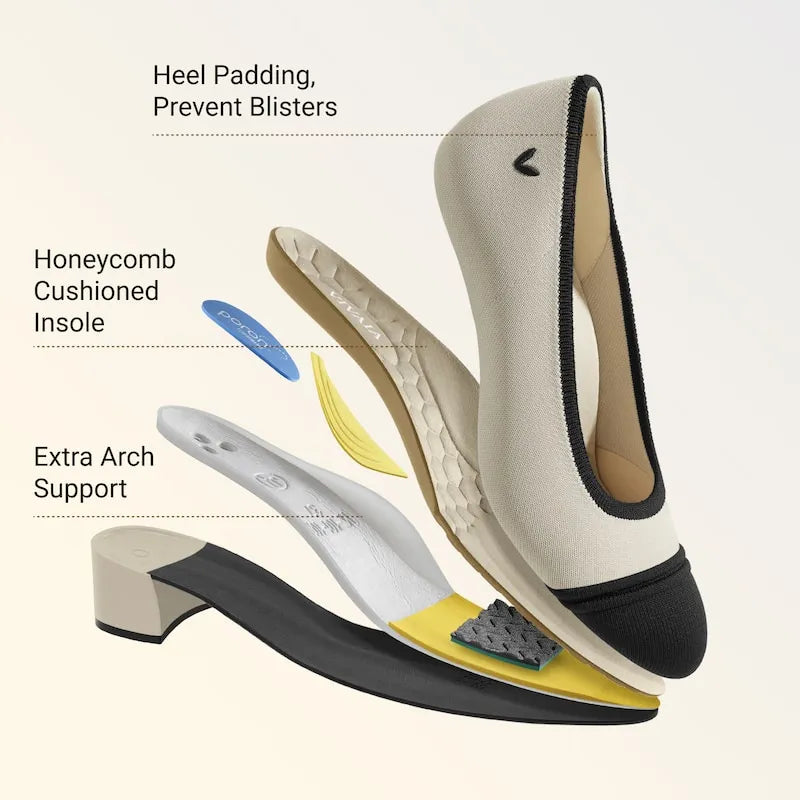 Almond-Toe Stress Free Chunky Heels (Julie Arch Pro)