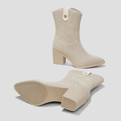 Pointed-Toe Western Ankle Boots (Wesley)