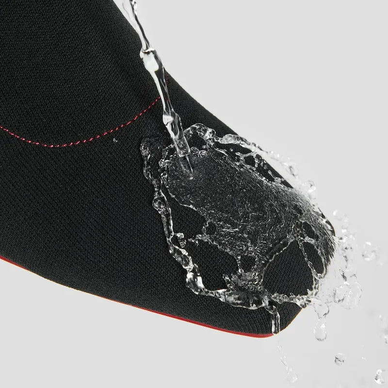 Square-Toe Water-Repellent Block Heeled Boots (Regina Pro)