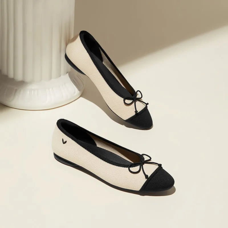 Almond-Toe Bow Flats (Tiana)