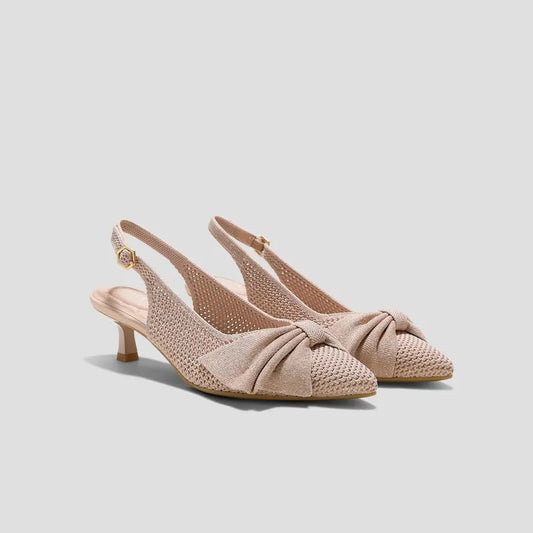 PointEase Bow Slingback Heels (Sanna)