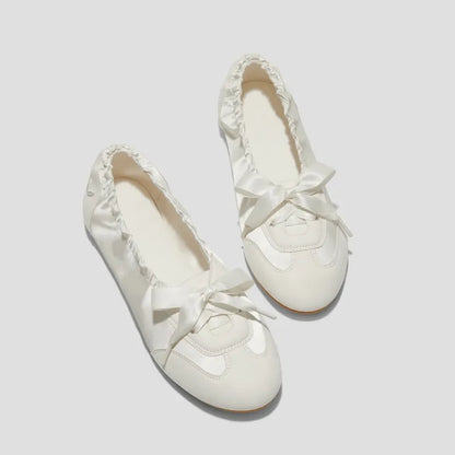 Round-Toe Satin Sneakerina (Yanka)