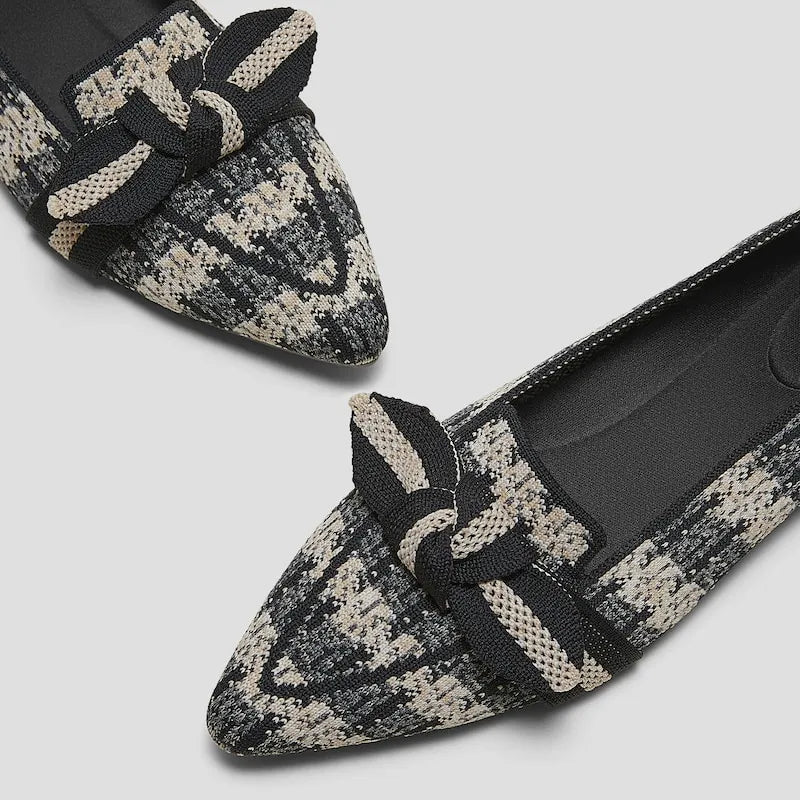 Pointed-Toe Bow Loafers (Michelle 2.0)