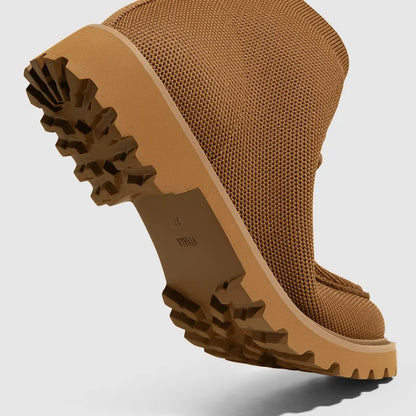 Round-Toe Lug Sole Ankle Boots (Francis)