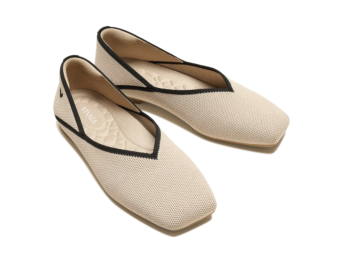 Square-Toe Flats (Maro)