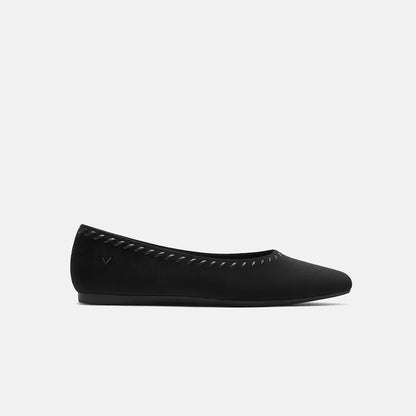 Velvet Whipstitched Ballet Flats (Alasia)